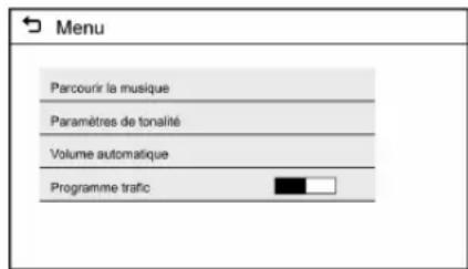 CHEVROLET Cruze (2018) - UtilisationdumenudemusiqueUSB - 1