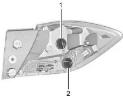 CHEVROLET Cruze (2018) - Pourremplacerceteampoule: - 2