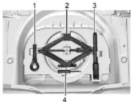 CHEVROLET Cruze (2018) - Déposedupneudesecoursedesoutils - 1