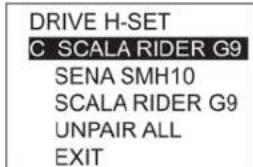 Indian Chief Vintage (2016) - Menu de configuration de la fonction bluetooth - 2