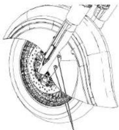 Indian Roadmaster (2015) - Inspection de plaquette de frein avant - 1