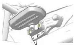 Indian Roadmaster (2015) - Instruments de bord, caractéristiques et commandes Supports du marchepied du passager (le cas échéant) - 1