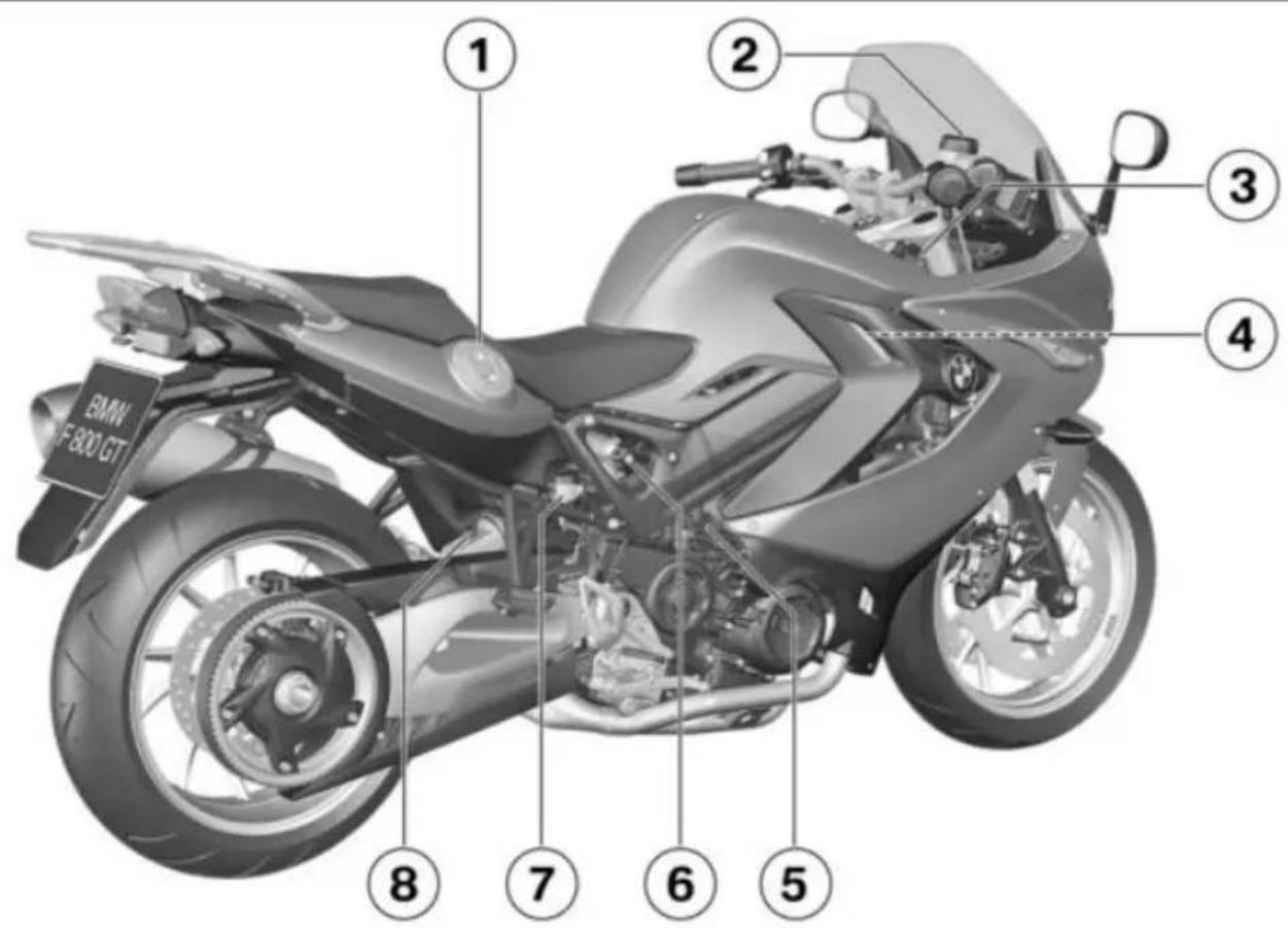 BMW F 800 GT (2016) - มุมมอง特有的ไปด้านช้าย - 1