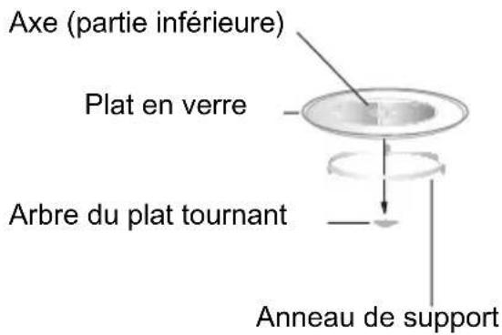 CANDY MIC20GDFN - Installation du plat tournant - 1