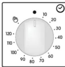 CANDY FPE60261N - USING THE END OF COOKING TIMER - 1