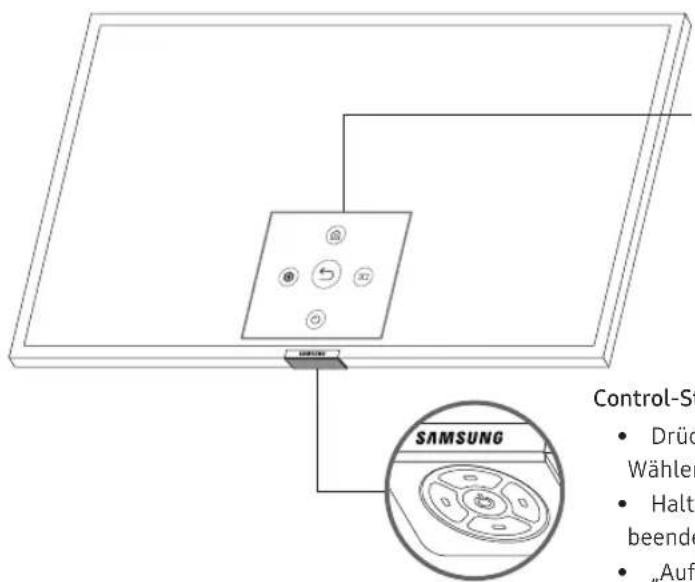 SAMSUNG QE75Q9FNAT - Nutzen des Control-Stick des Fernsehgeräts - 1