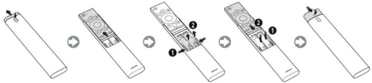 SAMSUNG QE75Q9FNAT - Sette i batterier i Samsung-smartkontroll - 1