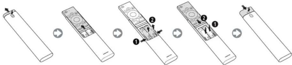 SAMSUNG QE75Q9FNAT - Satta i batterier i Samsung Smart Remote - 1