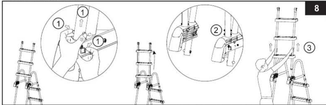 INTEX 28072 - MONTAJE DE LA ESCALERA (cont.) - 3