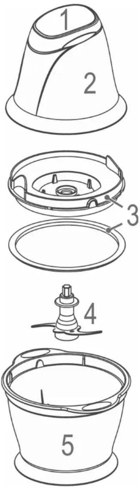 BOMANN MZ 449 CB - Übersicht der Bedienelemente - 1
