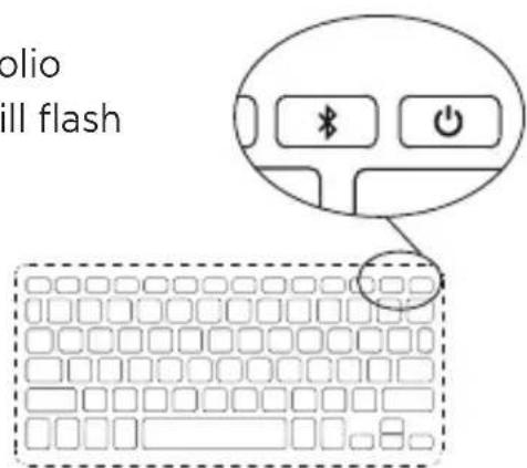 Zagg ID6BSFBBF - PAIRING YOUR MESSENGER FOLIO - 1