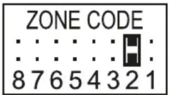 Schwaiger HG1000 532 - Setting the zone codes (for sensors) - 2