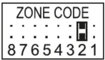 Schwaiger HG1000 532 - Einstellen des Zonen-Codes (bei Sensoren) - 2