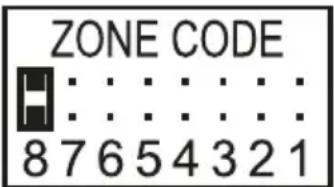 Schwaiger HG1000 532 - Configuration du code de zones (dans le cas de capteurs) - 3