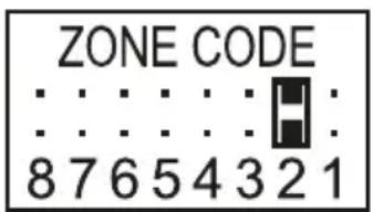 Schwaiger HG1000 532 - Configuración del código de zonas (en caso de sensores) - 2