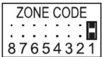Schwaiger HG1000 532 - Impostazione del codice di zona (con sensori) - 1