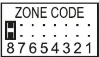 Schwaiger HG1000 532 - Configuración del código de zonas (en caso de sensores) - 3