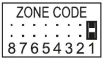 Schwaiger HG1000 532 - Einstellen des Zonen-Codes (bei Sensoren) - 1