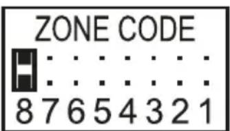 Schwaiger HG1000 532 - Impostazione del codice di zona (con sensori) - 3