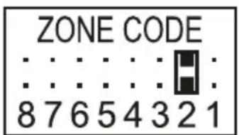 Schwaiger HG1000 532 - Impostazione del codice di zona (con sensori) - 2