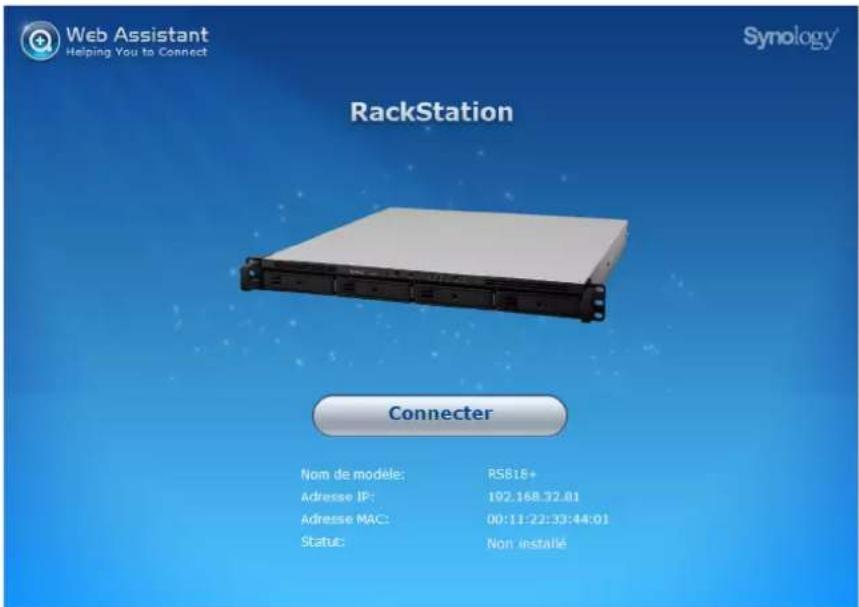 SYNOLOGY RackStation RS818+ - Installation de DSM avec Web Assistant - 1