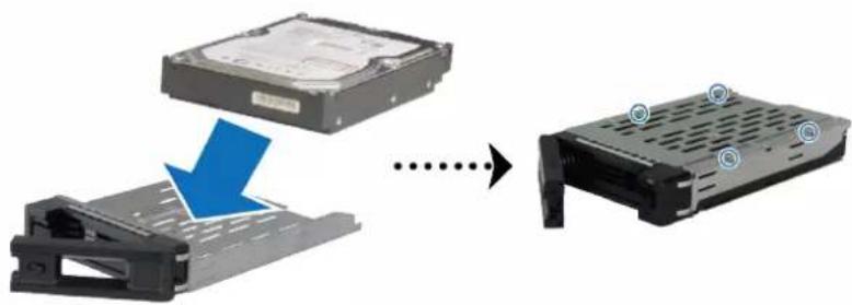 SYNOLOGY RackStation RS818+ - Installation des disques - 2