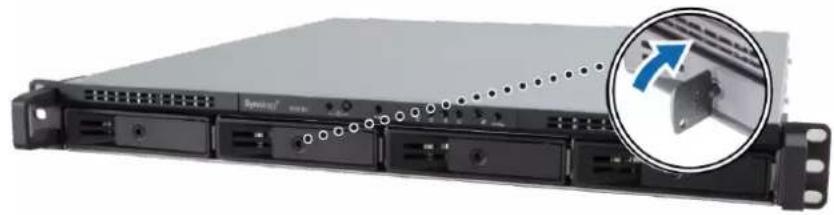 SYNOLOGY RackStation RS818+ - Installation des disques - 5