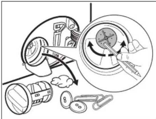 AEG LP5681 - Procedere come segue per effettuare la pulizia della pompa: - 5