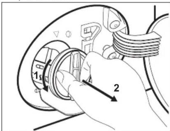 AEG LP5681 - Procedere come segue per effettuare la pulizia della pompa: - 4