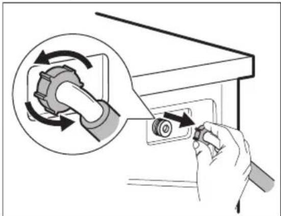 AEG LP5681 - Nettoyage du tuyau d'arrivée d'eau et du filtr de la vanne - 2