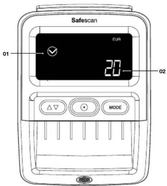 Safescan 155S - 面额模式 累加模式 - 1