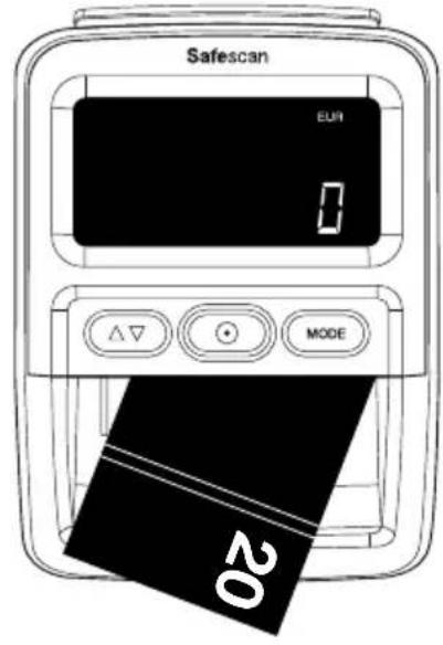 Safescan 155S - Insertion des billets suspects - 5