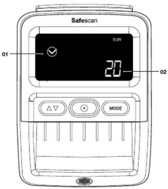 Safescan 155S - Denominationモ一ド Addモ一ド - 1