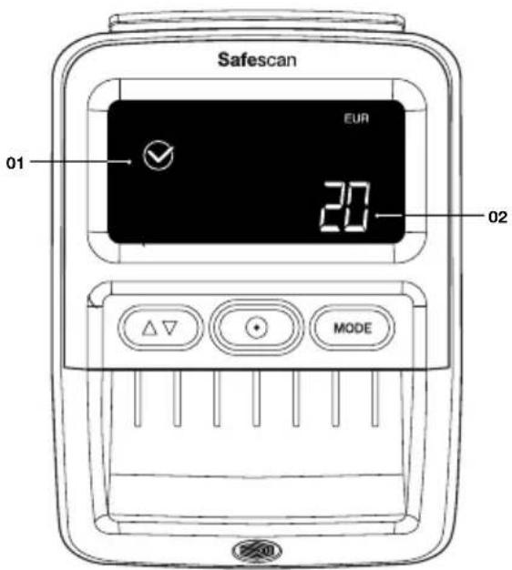 Safescan 155S - Nimellisarvotila Lisää-tila - 1