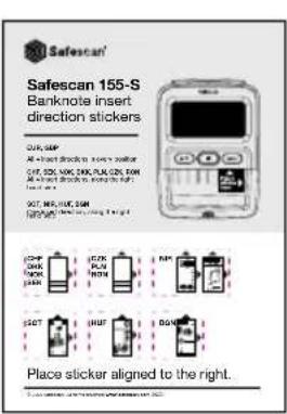 Safescan 155S - A csomag tartalma - 2