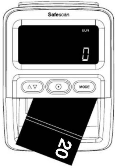 Safescan 155S - Bankjegyek behelyezese - 5