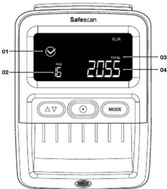 Safescan 155S - Modo Denominacao Mode Adicionar - 2