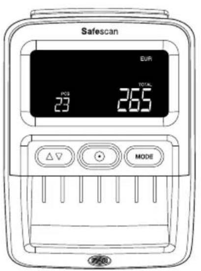 Safescan 155S - Kontrola vysledku počitani - 1