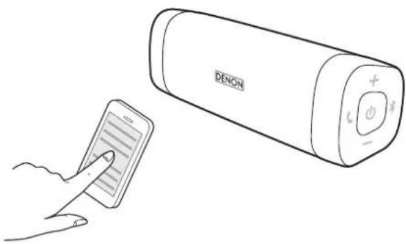 DENON Envaya Mini DSB150BT - Sélectionnez "Denon Envaya xxx" dans la liste des apparêls affichés à l'écran de votre périphérique Bluetooth. - 1