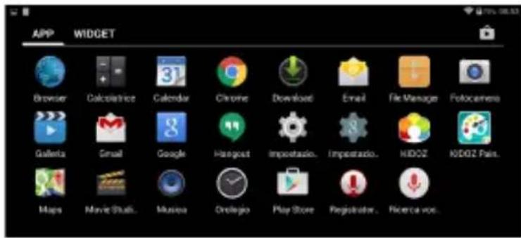 Trevi kid Tab 7 S02 - À PROPOS d'applications - 1