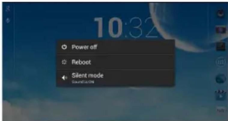 Trevi kid Tab 7 S02 - Turning the Tablet on or off - 1