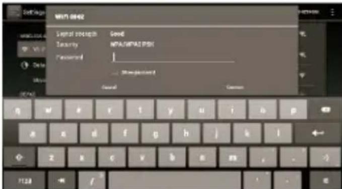 Trevi kid Tab 7 S02 - Sélectionnez un réseau wi-fi disponible pour vous connecter à: - 1