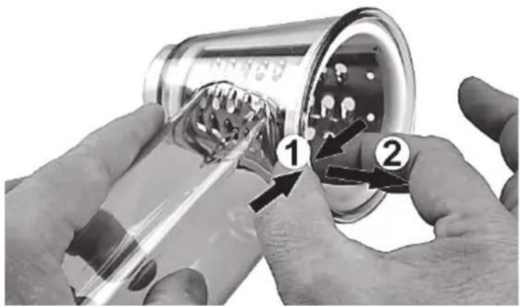 SILVERCREST SGR 150 B1 - Mise en place/retrait des tambours - 3