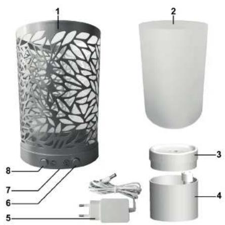SILVERCREST SAD 12 B2 - AROMA DIFFUSER LANTERN AROMA-DIFFUSER DIFFUSEUR DE BRUME - 3