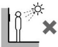 Aiphone JPDV - Emplacements de montage - 2