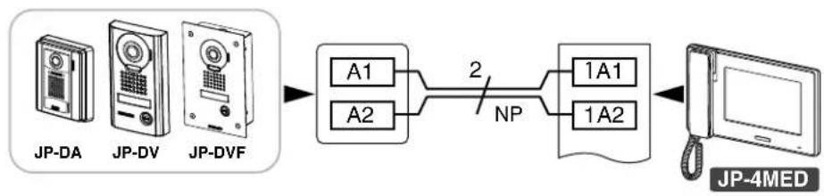 Aiphone JPDV - BEDRADING - 1