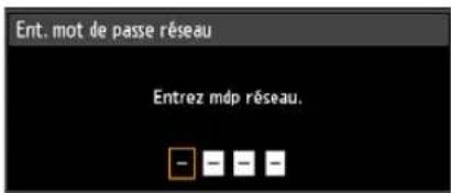 CANON REALiS WUX6010 - Verrouillage/ déverrouillage des réglages réseau - 2