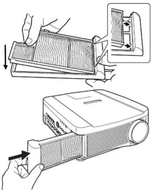 CANON REALiS WUX6010 - Remplacement du filtre à air - 3