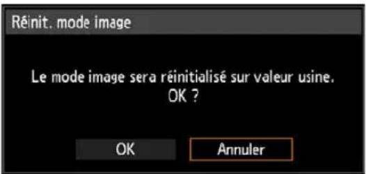 CANON REALiS WUX6010 - Réinitialisation des réglages d'image - 3