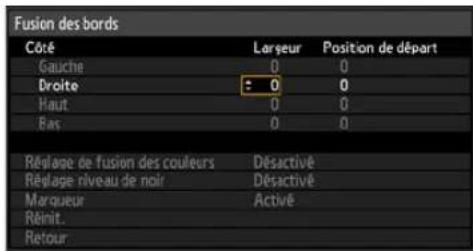 CANON REALiS WUX6010 - Sélectionnez la position où les images se chevauchent. - 2